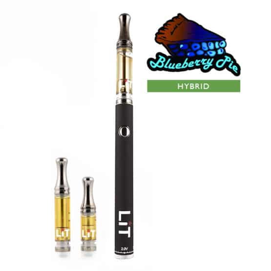 Lit Vape Pens Blueberry Pie Cannabis Strain Hybrid