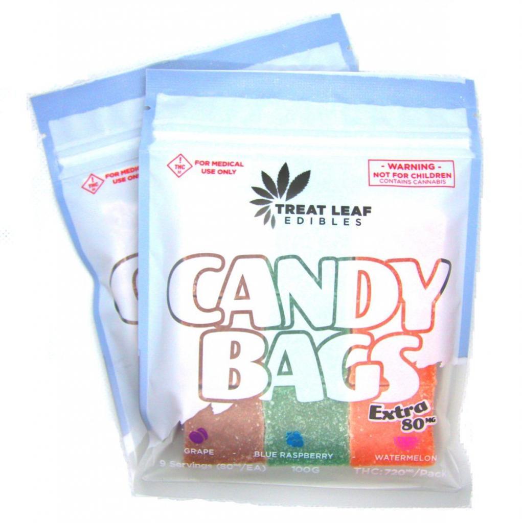 Buy Treat Leaf Edibles Extra 80mg THC Candy Bags (9Pack Gummy) Online