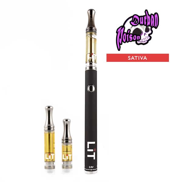 Lit Vape Pens Durban Poison Cannabis Strain Sativa