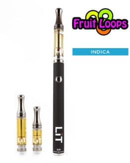 Lit Vape Pens Fruit Loops Cannabis Strain Indica 1