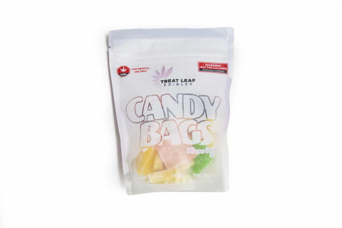 Traitez les feuilles comestibles Sachets de bonbons Micro Dose 5mg 36 Pack Gummy