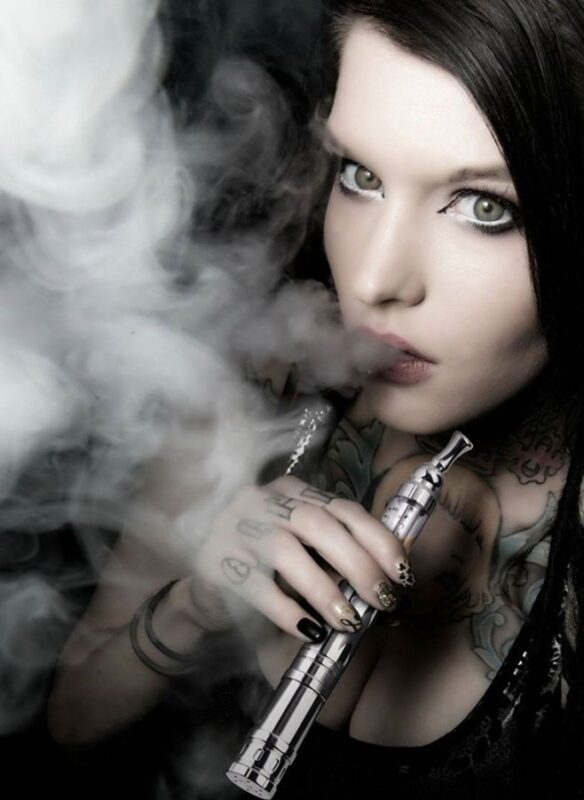 girl vaping