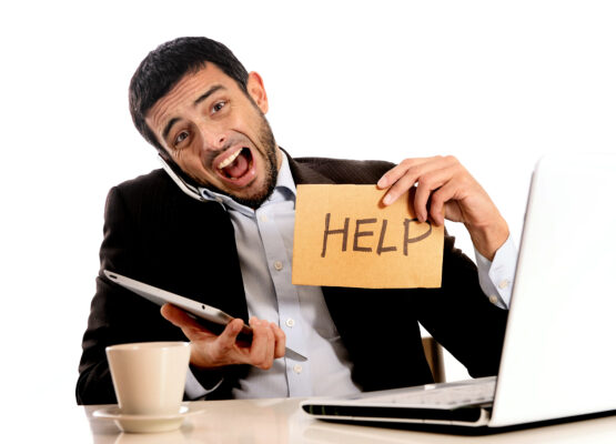 frustrated person