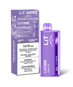 LiT LV7000 Smart Disposable Nicotine Vape 12 Grape LiT Vape Pen