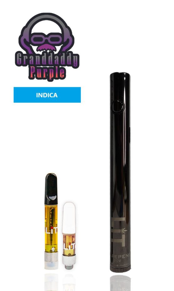 Grand Daddy Purple LiT Vape Pens THC Indica