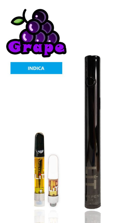 Grape LiT Vape Pens THC Indica