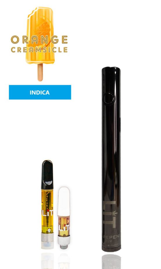 Orange Creamsicle LiT Vape Pens THC Indica