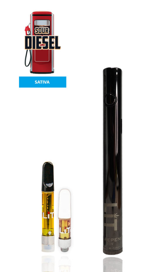 Sour Diesel LiT Vape Pens THC Sativa