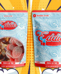 Eddies Gummy Candy Edibles cola and cherry slices