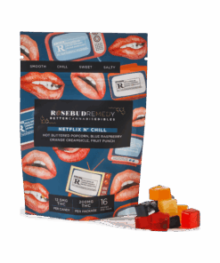 Rosebud Remedy Netflix n’ Chill Gummy Edibles THC 1
