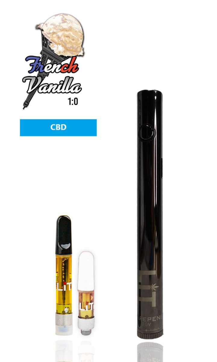 French Vanilla LiT Vape Pens THC CBD scaled