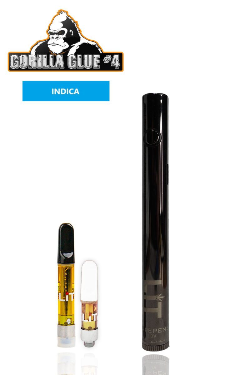 Gorilla Glue 4 LiT Vape Pens THC Indica scaled