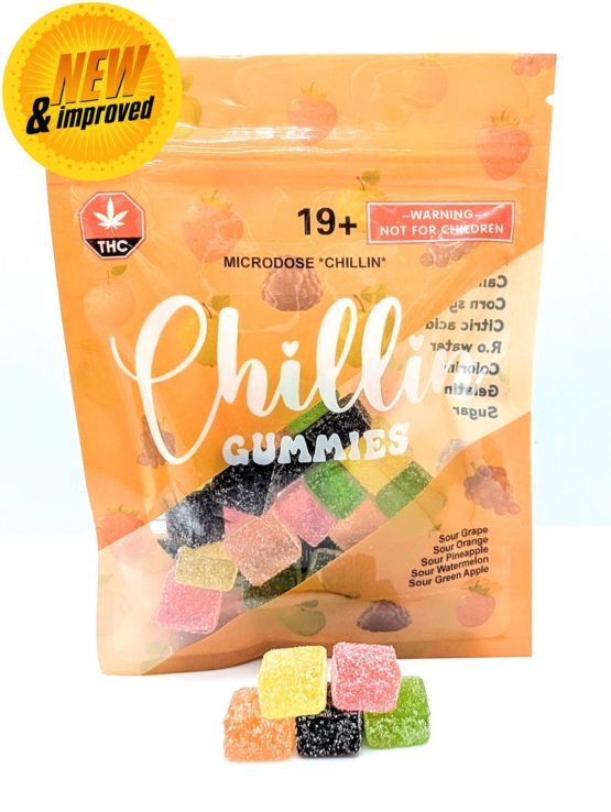 200mg Microdose gummy bag with New and Improved
