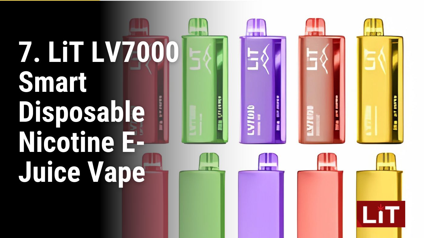 7. LiT LV7000 Smart Disposable Nicotine E Juice Vape