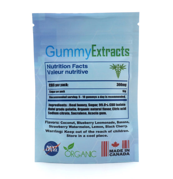 Gummy Extracts CBD Infused Gummies Back