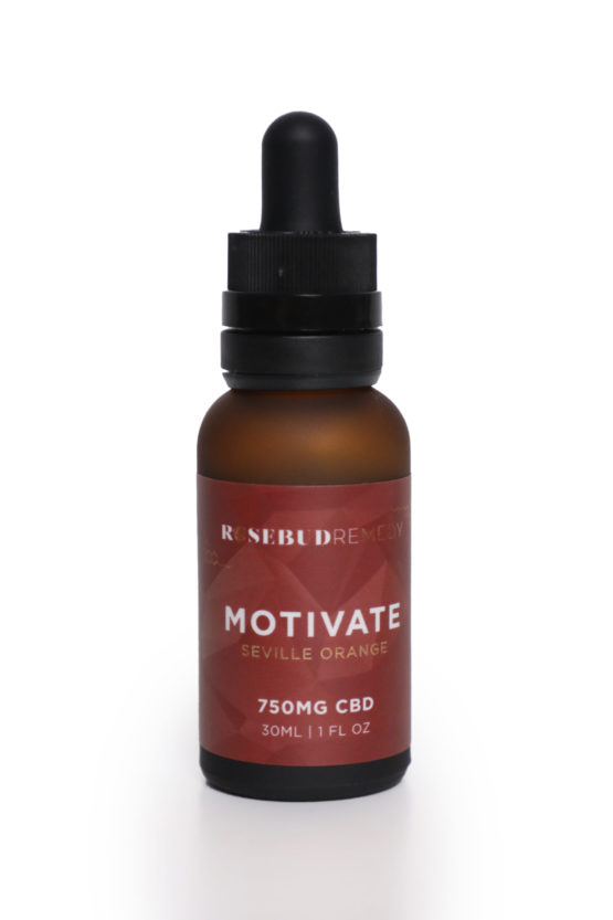 RoseBud Remedy CBD Experiences Drops Motivate