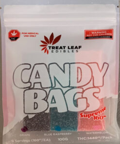 Treat Leaf Edibles Candy Bags Supreme 160mg 9 Pack Gummy