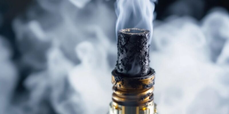 why does my vape pen taste burnt