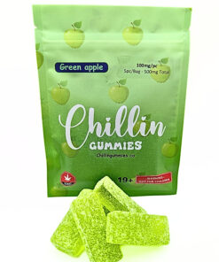 CG 500mg Green Apple gummy bag