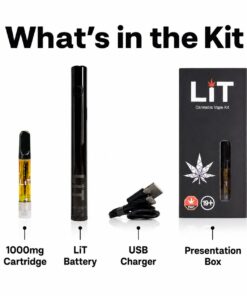 Cannabis Vape Kit LiT Vape Pens 1000mg Whats in the Kit