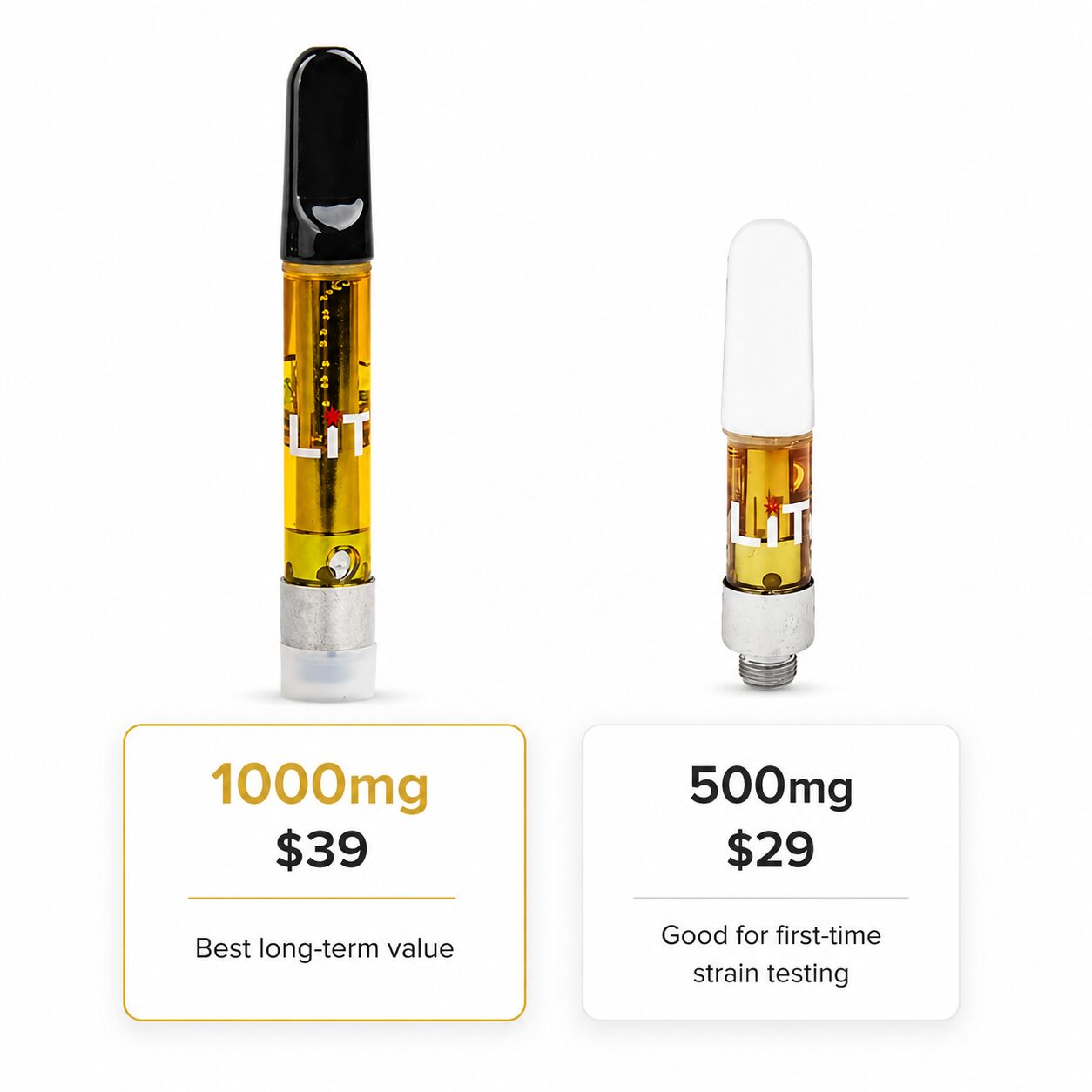 elfbar nachfüll pod läuft aus LiT 1000mg THC Vape Cartridges Canada | 30+ Strains