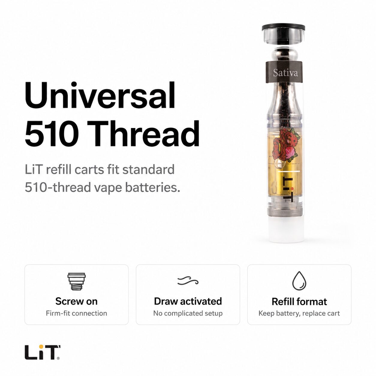 LiT Weed Vape Pen Starter Kit Canada | 500mg
